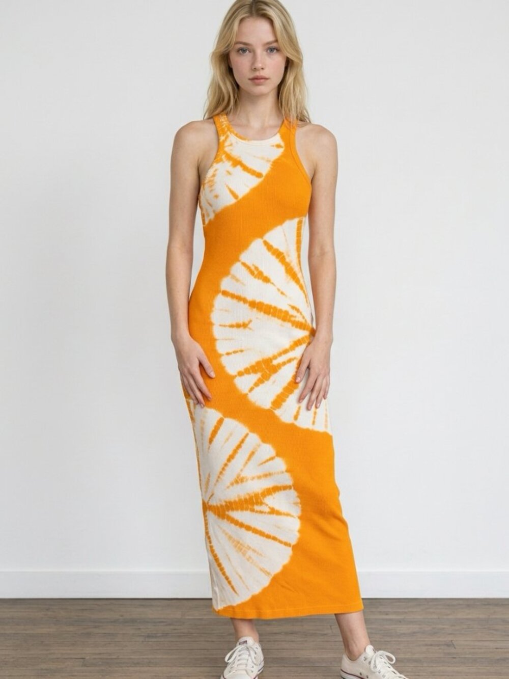 YFB Clothing Tie-Dye Ribbed Midi Dress Size XS